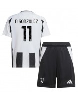 Juventus Nicolas Gonzalez #11 Hjemmedraktsett Barn 2024-25 Korte ermer (+ bukser)